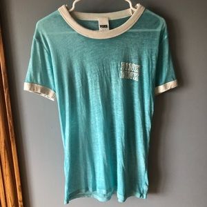 Victoria’s Secret PINK turquoise graphic tee